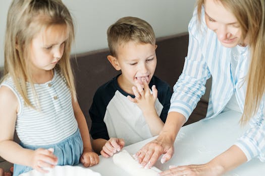 image of a family enjoying a meal together