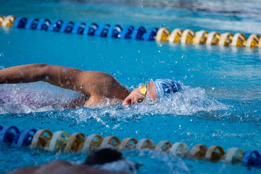 athlete training outdoors