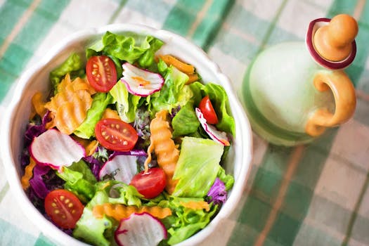 healthy fats on a salad