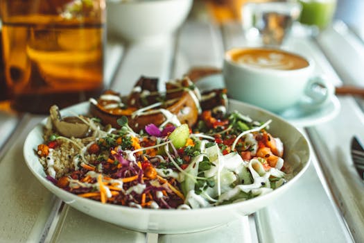 bowl of quinoa salad with vegetables