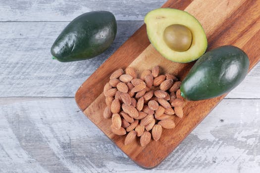 healthy fats like avocado and nuts