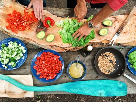 colorful salad with healthy ingredients