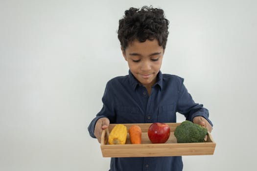 healthy meal with diverse food options